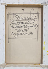 Load image into Gallery viewer, Back:2020 was the year of Covid and filled with much darkness for most of the world. When the vaccine was announced, Manolis saw our world being filled with sunshine. The light was coming in after a period of darkness. Manolis also loves living in the Sunshine State- Florida! This nature abstraction celebrates the sun. available at Manolis Projects