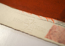 Load image into Gallery viewer, Detail of Stamp:Robert Rauschenberg (1925-2008) Most Distant Visible Part of the Sea, 1979 Solvent Transfer with Fabric Collage Number 31 of Edition of 100 Rauschenberg made great contributions to American printmaking. He produced over 800 published editions during his career. He was fascinated with using everyday materials such as family photographs, street litter, magazine cut-outs, receipts to create his collages. At Manolis Projects Gallery