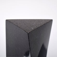 Load image into Gallery viewer, Detail:Pal Svensson (b. 1950) Pillar Statue, 2006 Swedish; granite 19 x 4 x 4 inches Edition: 2 of 8 Pal Svensson is Sweden's most famous sculptor and known for his large-scale art installations throughout Sweden. This contemporary black sculpture is made of granite. Available at Manolis Projects Gallery