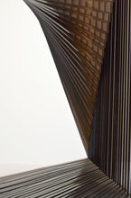 Load image into Gallery viewer, Detail:DeWain Valentine Open Diamond Hyperbolic, American; Glass 18 x 34.50 x 7.25 inches Valentine’s works are semi-transparent, minimalist sculptures that give physical form to light and atmosphere. His works are characterized by sleek surfaces, translucence, and hues that shift in the light. Available at Manolis Projects Gallery, Miami, FL