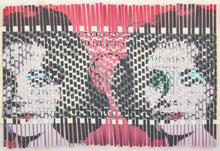 Load image into Gallery viewer, Oriane Stender (b.1960-) Liz Liz Dollar, 2003 Mixed-media, Dollar Bill and paper 3.5 x 6 inches Framed Dimensions: 9 x 11 inches; Available Manolis Projects Gallery