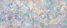 Load image into Gallery viewer, Jill Krutick (B. 1962- ) Secret Garden, 2020 Oil and acrylic on Canvas 60 x 144 inches 2 panels, 60 x 72 inches each 62 x 146 Framed