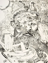 Load image into Gallery viewer, Red Grooms, Manet/Romance, 1976, 33.75 x 25.75, Etching on Rives BFK paper, Artist Proof 8 of 8, Red Grooms Art for sale at Manolis Projects Art Gallery, Miami, Fl