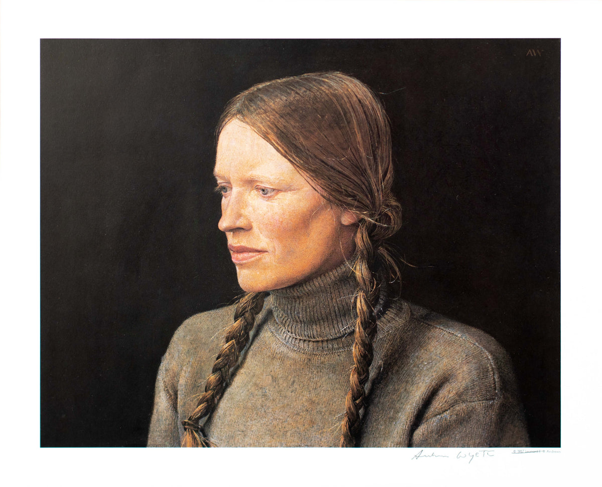 アート・デザイン・音楽 ANDREW WYETH Braids, 1979 – Manolis Projects Shop