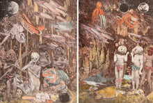 Load image into Gallery viewer, Ann McCoy (b. 1946-) The Underworld, 1980 Color Lithograph on two sheets of Rolled Arches paper 42 x 30 inches Artist Proof 1/1 Hand signed and numbered by artist. For sale at Manolis Projects Gallery, Miami, FL