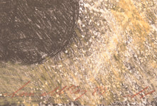 Load image into Gallery viewer, Signature:Ann McCoy (b. 1946-) The Underworld, 1980 Color Lithograph on two sheets of Rolled Arches paper 42 x 30 inches Artist Proof 1/1 Hand signed and numbered by artist. For sale at Manolis Projects Gallery, Miami, FL