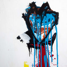 Load image into Gallery viewer, argentinian artist Fernanda Lavera, detail image 1 of Corazon Metalico, II, 2019, 61 x 61 inches, Graffiti and Street Art for Sale at Manolis Projects Art Gallery, Miami, Fl