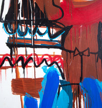 Load image into Gallery viewer, argentinian artist Fernanda Lavera, mouth detail image of Corazon Metalico, II, 2019, 61 x 61 inches, Graffiti and Street Art for Sale at Manolis Projects Art Gallery, Miami, Fl