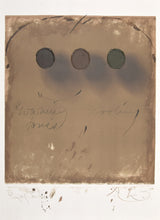 Load image into Gallery viewer, Jorge Stever (b. 1940 - 2019) Warming Cooling Tones, 1973 Lithograph with 3D elements in Acrylic on paper 41.5 x 29.5 inches Proof 1/5 Edition of 40 Hand signed and numbered by artist. Jorge Stever was born in Germany and is considered a Postwar & Contemporary painter. He called himself a researcher rather than a painter even though he uses painting and sculpture to project his concepts. For Sale at Manolis Projects Gallery