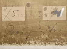 Load image into Gallery viewer, Detail: Jorge Stever (b. 1940 - 2019) Warming Up Grey, 1973 Lithograph with 3D Elements in Acrylic on paper 41.5 x 29.5 inches Proof 1/5; Edition of 40 Hand signed and numbered by artist. Jorge Stever was born in Germany and is considered a Postwar & Contemporary painter. He called himself a researcher rather than a painter even though he uses painting and sculpture to project his concepts. For sale at Manolis Projects.