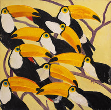 Load image into Gallery viewer, Slonem's paintings are at once vibrant, energetic and colorful, yet also deeply spiritual and contemplative. He sees the ability of birds to fly - to achieve atmospheric height - as a direct metaphor for transcendence from an earthly to a spiritual realm. Slonem utilizes the intense colors of the neo-expressional style that mirrors the interesting worlds in which these animals exist. Available at Manolis Projects Gallery