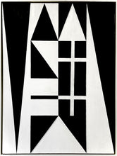 Load image into Gallery viewer, Ron Burkhardt, Manhattan Noir (NYC Letterscape), 2019, Acrylic painting on Canvas, 40 x 30 inches, contemporary art for sale