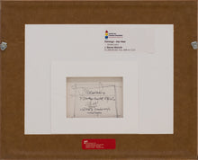 Load image into Gallery viewer, Back:J. Steven Manolis (b. 1948-) Flamingo 1832-2016 - Key West (07.10.04), 2016 Watercolor, Acrylic and Gouache on paper 7 x 10 inches Framed: 12.50 x 15.50 inches Nature is “God’s art,” according J. Steven Manolis. Manolis’ nature abstractions are his exploration of his relationship with nature and man's relationship with nature. He also uses his abstractions as a warning to man about climate change and protecting nature.