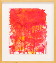 Load image into Gallery viewer, J. Steven Manolis, Red Jellyfish (17.14.04), 2016, watercolor, acrylic and gouache on paper, 17 x 14 inches, watercolor jellyfish paintings For sale at Manolis Projects Art Gallery, Miami, Fl