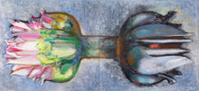Load image into Gallery viewer, Morton Kaish (b. 1927-)  Delicate Balance (Diptych), 2018   Oil on Linen  44 x 48 inches each, 88 x 96 inches total  "I wanted to create an image reflecting my thoughts on how much of my life seems to have come from “winning by losing” – light out of darkness, joy from adversity.  Available at Manolis Projects Gallery