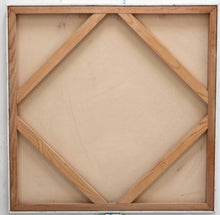 Load image into Gallery viewer, BACK:Margaret Neill Station, 2015, Oil on canvas 36 x 36 inches This work investigates curvilinear forms found in nature and the localized conditions of her New York City environment. The works are both intuitive and analytical in developed drawings and paintings that are composed of deeply layered intersecting geometries, at Manolis Projects gallery , Miami FL