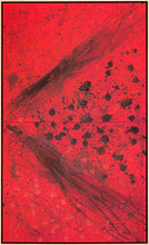 Load image into Gallery viewer, J. Steven Manolis, REDWORLD (Masculine), 2016, Acrylic and Latex Enamel on Canvas, 120 x 72 inches, Extra Large framed Abstract wall art