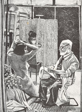 Load image into Gallery viewer, Red Grooms, Matisse, 1976, Lithograph on Rives BFK paper, 37 x 29.5 inches, Red Grooms Art for sale at Manolis Projects Art Gallery, Miami, Fl