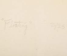 Load image into Gallery viewer, Detail: Robert Conover (1920-1988) Floating, 1969 Color Screenprint on paper 26.25 x 24.5 inches Edition 2/25 For sale at Manolis Projects Gallery, Miami, FL