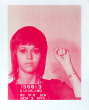 Load image into Gallery viewer, Russell Young, Jane Fonda from the Pig Portraits series, 2004, Screenprint on paper, 37 x 29 inches, edition 40 of 50, Full sheet