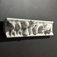 Load image into Gallery viewer, Tom Otterness (b.1952-) Battle of the Sexes, 1983 Cast Polyadam 11h x 45w x 5d inches Edition 3 of 3 This Limited edition reproduction of a section from the "Battle of the Sexes" frieze is part of the "Male Revolution" section. Available at Manolis Projects Gallery