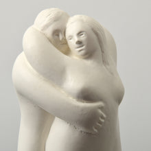 Load image into Gallery viewer, Detail Front:Tom Otterness (b.1952-) Virgo, 1982 Zodiac Love Series Painted Plaster 7.25h x 6w x 3.5d inches Otterness is described as “the world’s best public sculptor” by New York Times art critic, Ken Johnson, Otterness' works are easily recognizable for its unique, cheerful and cartoonish figures, that are used to address issues of gender, class and race. Available at Manolis Projects Gallery