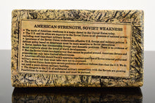 Load image into Gallery viewer, Bottom:Tom Otterness (b.1952-) We Should Work with the Soviets to Avoid Nuclear War, 1982 Papier Mache over Cast Plaster 3.25h x 6w x 3.5d inches Otterness is described as “the world’s best public sculptor” by New York Times art critic, Ken Johnson, Otterness' works are easily recognizable for its unique, cheerful and cartoonish figures, that are used to address issues of gender, class and race. Available at Manolis Projects Gallery