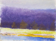 Load image into Gallery viewer, Wolf Kahn, Edge of the Christmas Tree Field, 1994, Pastel on paper, 9 x 12 inches, Wolf Kahn artwork, Wolf Kahn Pastels For Sale, Wolf Kahn Art For Sale