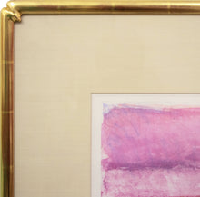 Load image into Gallery viewer, Detail Frame:Wolf Kahn Pink / Yellow / Black, 1991 Monotype Ink on paper 15 x 22 inches;Wolf Kahn style ranges from Realism to Abstract Expressionism. His work is in the collections of over twenty-four major public institutions and has been exhibited internationally for over sixty years.Available at Manolis Projects Gallery