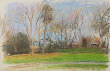 Load image into Gallery viewer, Wolf Khan (1927-2020) Manolis Place on Halsey Neck Road, 1989 12 x 18 inches (unframed) ;Available at Manolis Projects Gallery