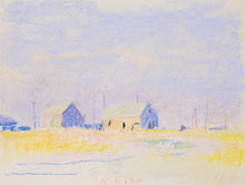 Load image into Gallery viewer, Wolf Kahn, Menemsha, 1962, Pastel on paper, 9 x 12 inches, Wolf Kahn Pastels for sale at Manolis Projects Art Gallery, Miami Fl, Wolf Kahn Original Paintings For Sale, Wolf Kahn Pastels, Wolf Kahn Oil Pastel, Wolf Kahn Pastels For Sale, Wolf Kahn Art For Sale, Wolf Kahn Original Art For Sale, Wolf Kahn Artwork, Wolf Kahn Landscape Paintings