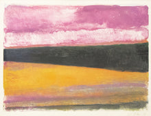 Load image into Gallery viewer, Wolf Kahn Pink / Yellow / Black, 1991 Monotype Ink on paper 15 x 22 inches;Wolf Kahn style ranges from Realism to Abstract Expressionism. His work is in the collections of over twenty-four major public institutions and has been exhibited internationally for over sixty years. Available at Manolis Projects Gallery