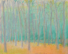 Load image into Gallery viewer, Wolf Kahn, Woods: Green & Orange, 1989, Pastel on paper, 8 x 10 inches, wolf kahn pastels for sale