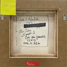 Load image into Gallery viewer, Back,Ice Cube Small 1, 2016 12 x 12 inches; Framed: 14 x 14 inches Oil on Canvas