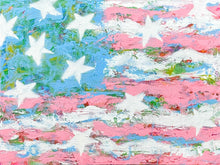 Load image into Gallery viewer, Stars and Stripes No. 2 (Pink and Blue Flag), 2023
