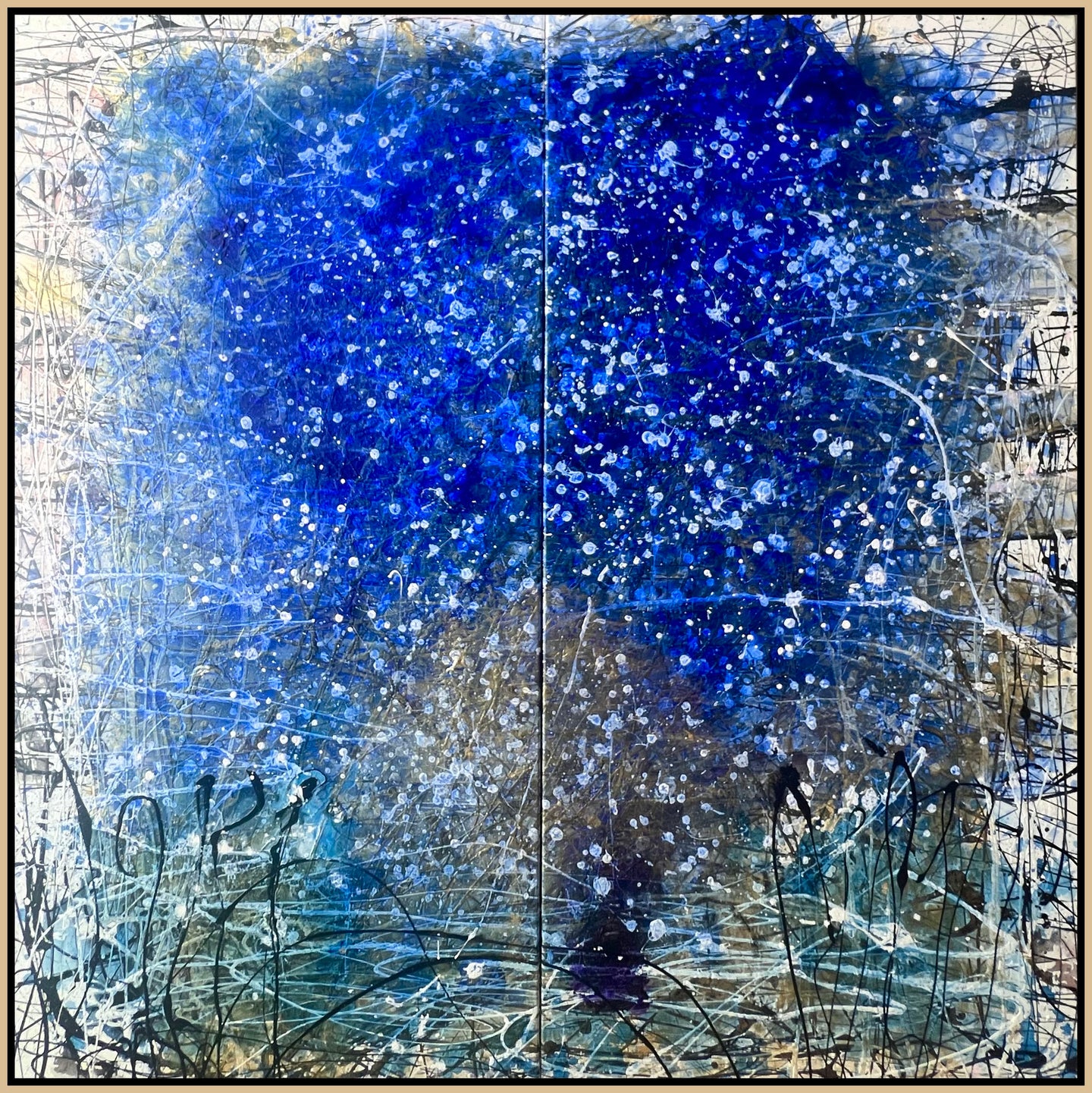 IN PRAISE OF COLOR (Ultramarine Blue & Gold), 2025