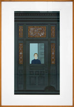 Load image into Gallery viewer, Will Barnet, The Doorway Artist Proof, As framed by artist, 20 x 36 inches, Will Barnet lithograph for sale at Manolis Projects Art Gallery, Miami Fl
