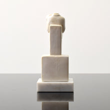Load image into Gallery viewer, Back:Tom Otterness (b.1952-) Father and Daughter, 1979 Cast Hydrocal on Marble base 6.75h x 3w x 3d inches Edition of 59 of 250 Otterness is described as “the world’s best public sculptor” by New York Times art critic, Ken Johnson, Otterness&#39; works are easily recognizable for its unique, cheerful and cartoonish figures, that are used to address issues of gender, class and race.Available at Manolis Projects Gallery
