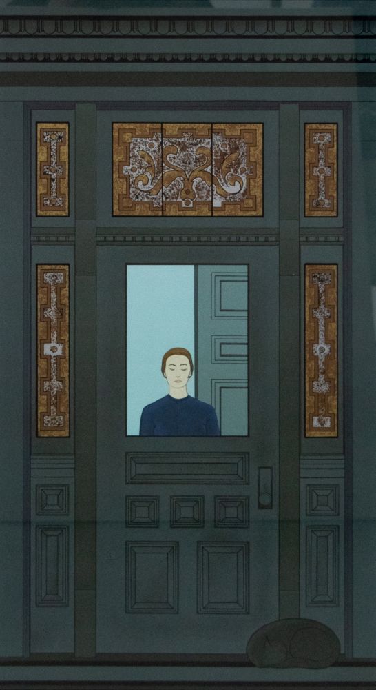 Will Barnet, The Doorway Artist Proof, 20 x 36 inches, Will Barnet lithograph for sale at Manolis Projects Art Gallery, Miami Fl