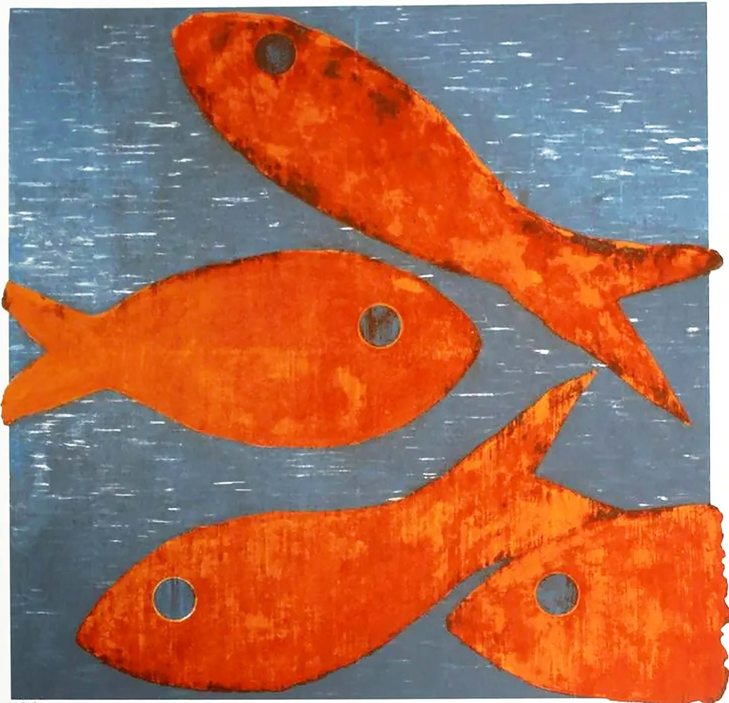 Donald Sultan, Untitled (Goldfish)From Visual Poetics, 1998, Serigraph on paper, 22 x 17 inches, edition 175 of 395
