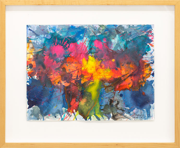Framed:J. Steven Manolis (b. 1948-)  Key West- Splash Sunset (12.16.10), 2016  Watercolor, Acrylic and Gouache on Arches paper  12 x 16 inches Framed: 19 x 22.50 inches;