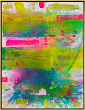 Load image into Gallery viewer, Framed:J. Steven Manolis (b.1948-) Palm Beach Light (0700 Hours), 2019 Acrylic on canvas 48 x 36 inches Palm Beach Light Series with greens , pink, aqua blue
