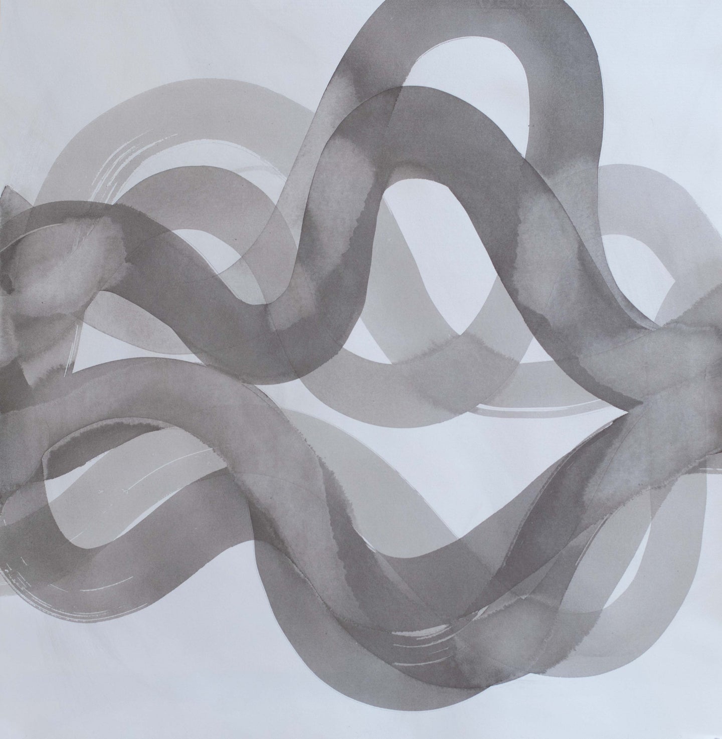 Margarett Neill, Lexicon 10, 2021, Ink on paper, 21.5 x 21 inches, black and white abstract art