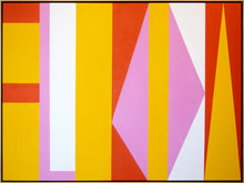 Load image into Gallery viewer, Ron Burkhardt, Florida, 2022, Acrylic on canvas, 60 x 96 inches, letterscape art, framed
