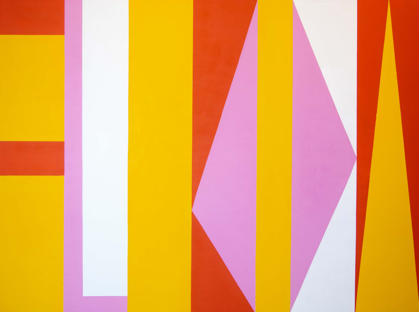 Ron Burkhardt, Florida, 2022, Acrylic on canvas, 60 x 96 inches, letterscape art