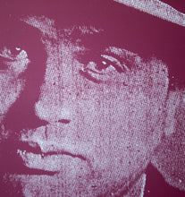 Load image into Gallery viewer, Russell Young, Al Capone, 2002, Detail image 2, Acrylic screenprint on canvas, 62 x 48 inches, Artist Proof, Russell Young Art for sale
