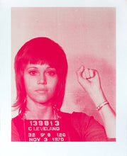 Load image into Gallery viewer, Russell Young, Jane Fonda from the Pig Portraits series, 2004, Screenprint on paper, 37 x 29 inches, edition 40 of 50, Full sheet
