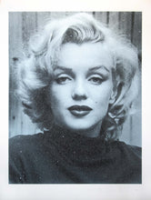 Load image into Gallery viewer, Russell Young&#39;s diamond dust print of Marilyn Monroe in superstar blue 
