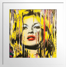 Load image into Gallery viewer, Mr Brainwash, Kate Moss, 2009, Lithograph on paper, 24 x 24 inches, Framed: 32 x 32 inches, Mr. Brainwash prints for sale
