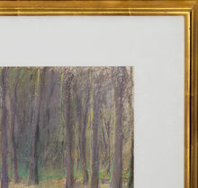 Load image into Gallery viewer, Wolf Kahn (1927-2020) Oaks, 1988  Pastel on paper  9 x 12 inches (unframed) Detail of frame
